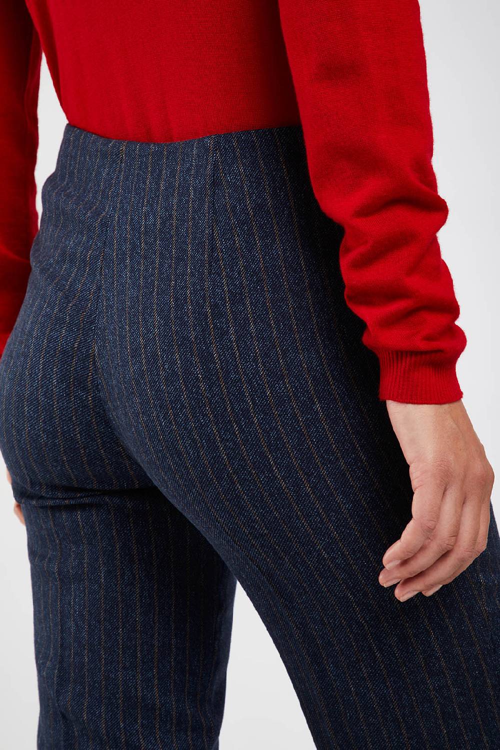 Piazza Sempione AUDREY Stretch cover twill gessato Vendita Economica