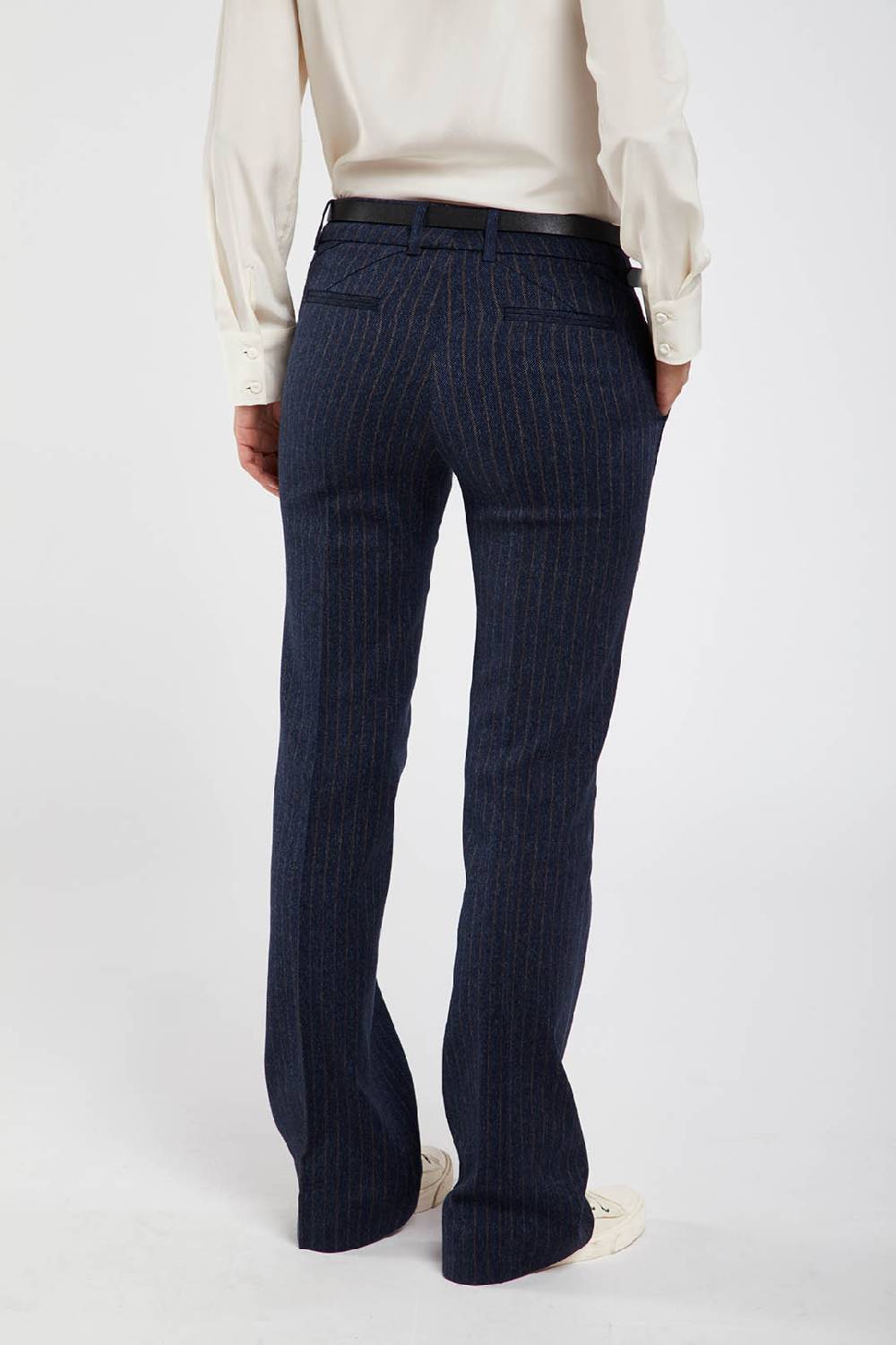 Piazza Sempione LUISA LUISA in stretch cover twill gessato Moda
