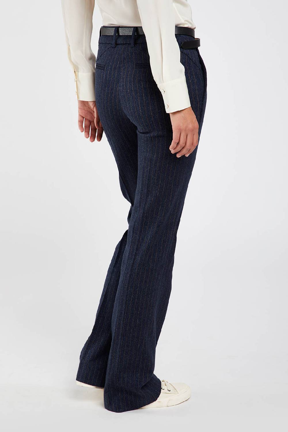 Piazza Sempione LUISA LUISA in stretch cover twill gessato Moda