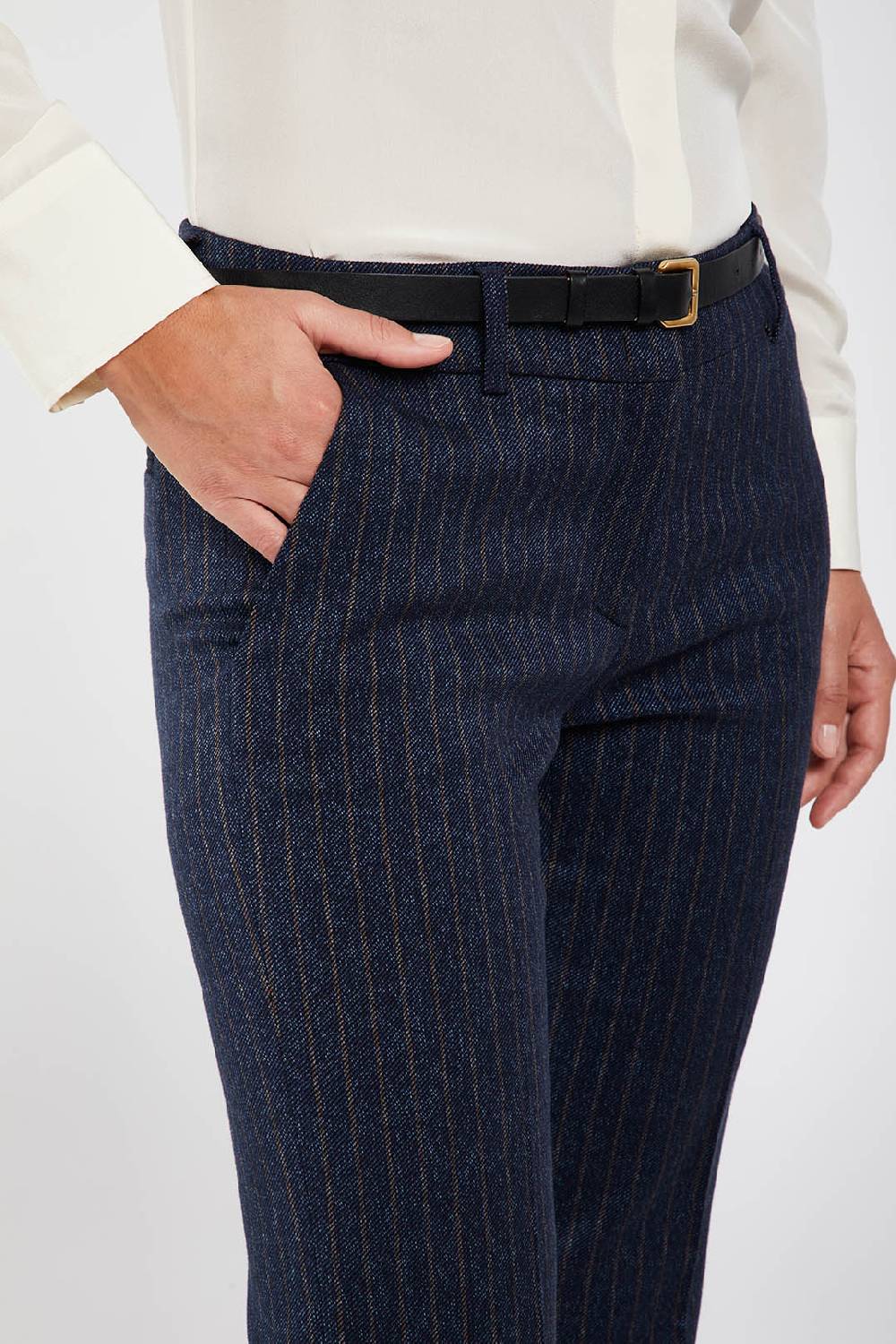 Piazza Sempione LUISA LUISA in stretch cover twill gessato Moda
