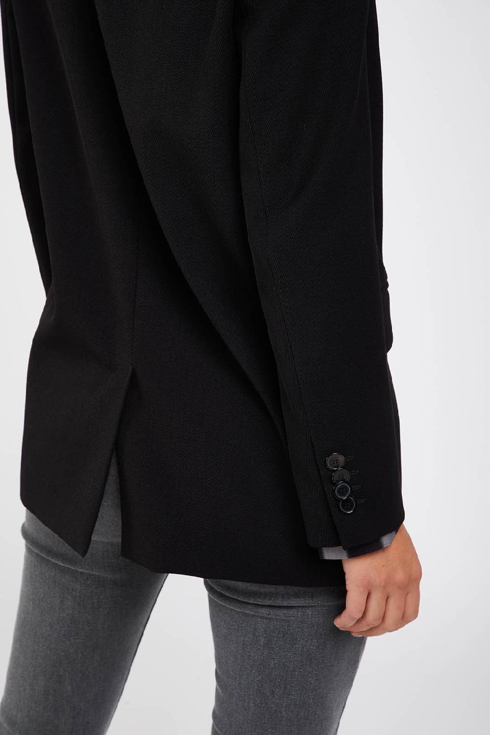 Piazza Sempione giacca monopetto in gabardina tecnica di lana stretch Negozi Online