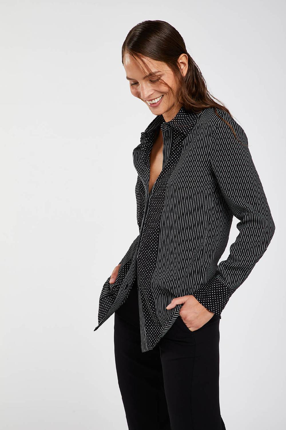 Piazza Sempione Camicia con microfantasia Convenienza