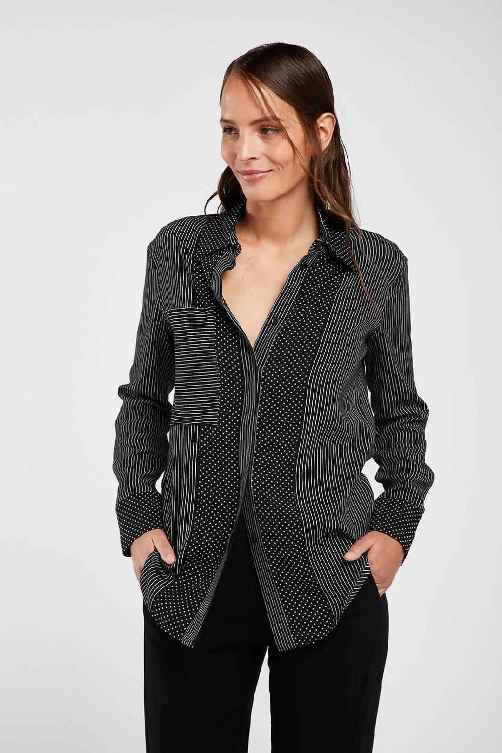 Piazza Sempione Camicia con microfantasia Convenienza