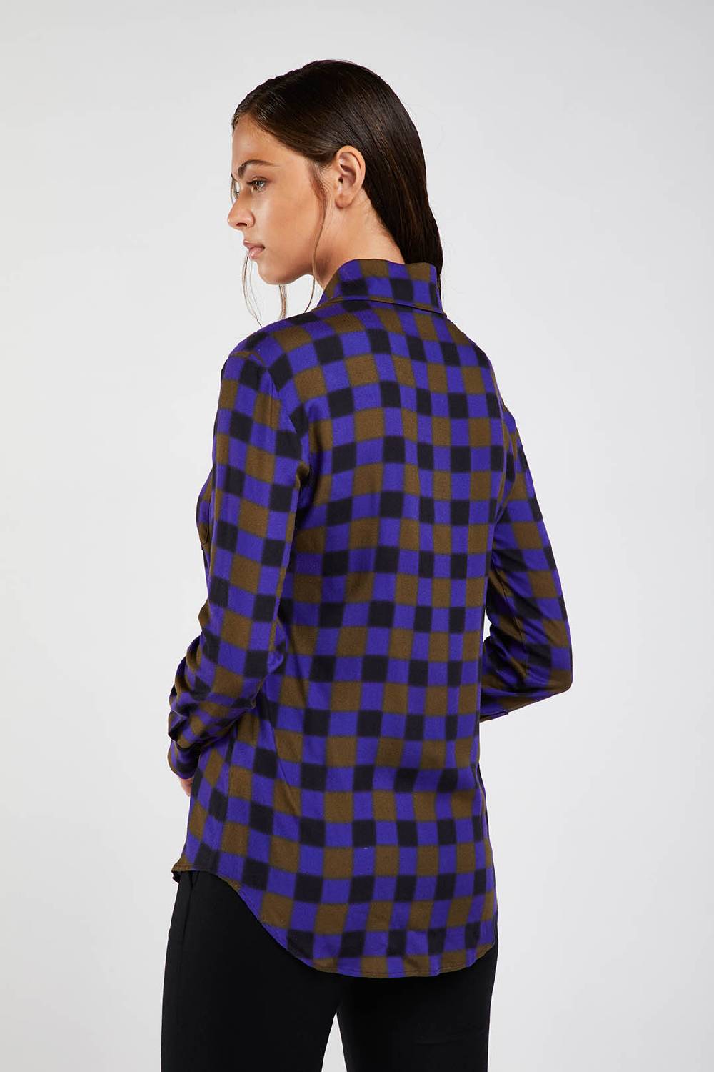 Piazza Sempione Camicia con stampa sfumata damier Novità