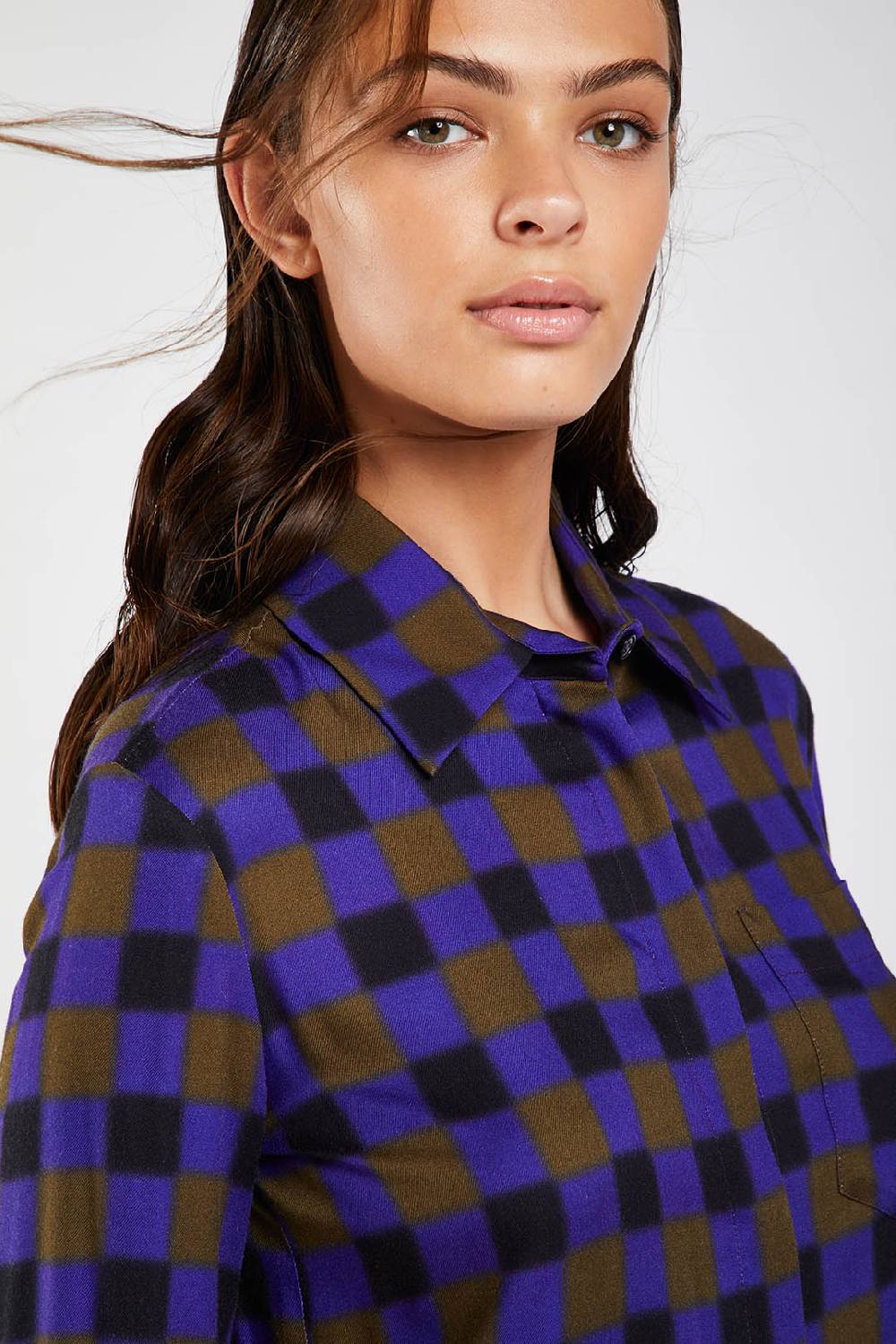 Piazza Sempione Camicia con stampa sfumata damier Novità