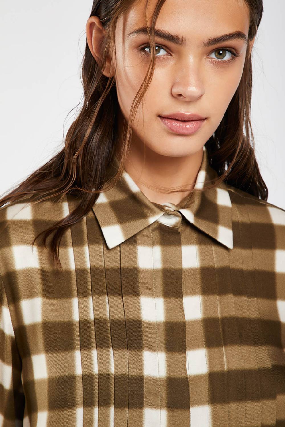 Piazza Sempione Camicia con stampa sfumata damier Economico