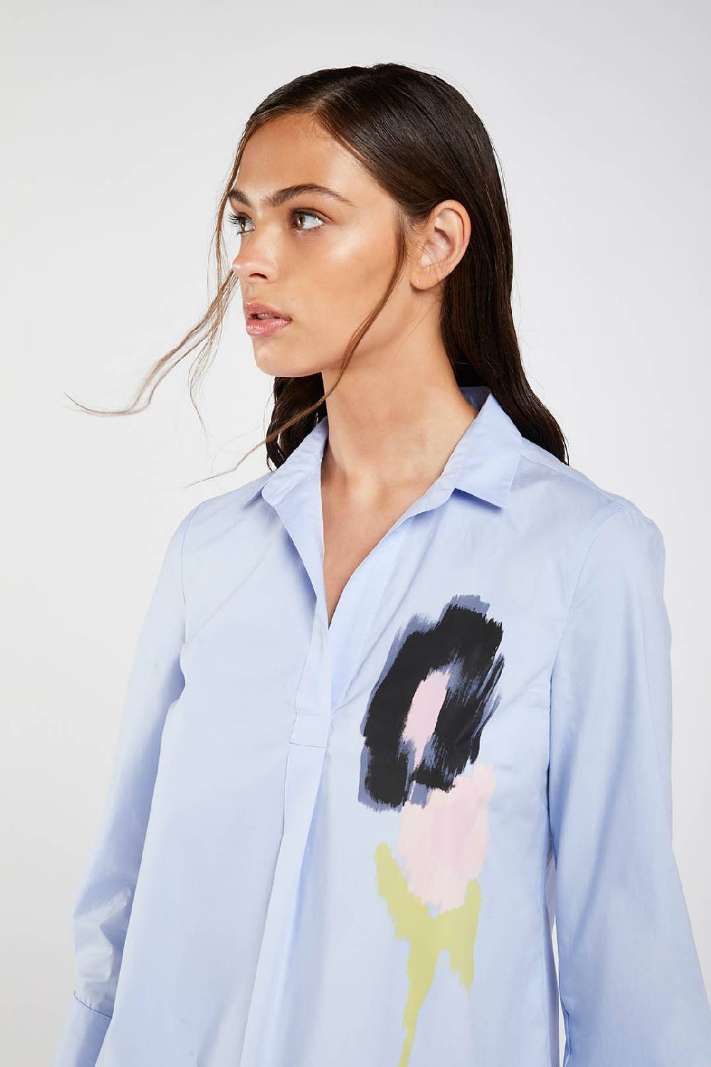Piazza Sempione Camicia con fiore stampato Hotsell