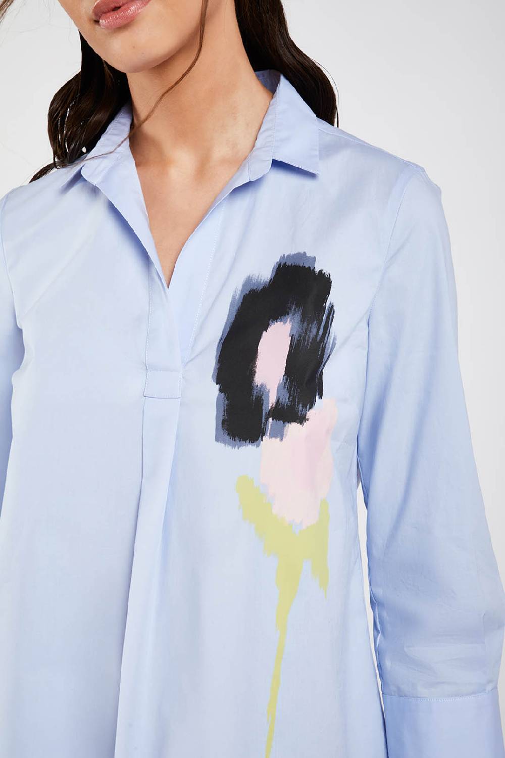 Piazza Sempione Camicia con fiore stampato Hotsell