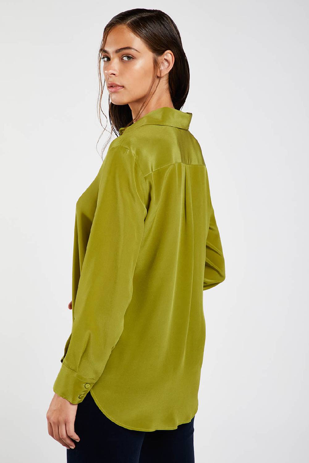 Piazza Sempione Camicia uomo in crepe de chine di seta Saldi Di Fabbrica