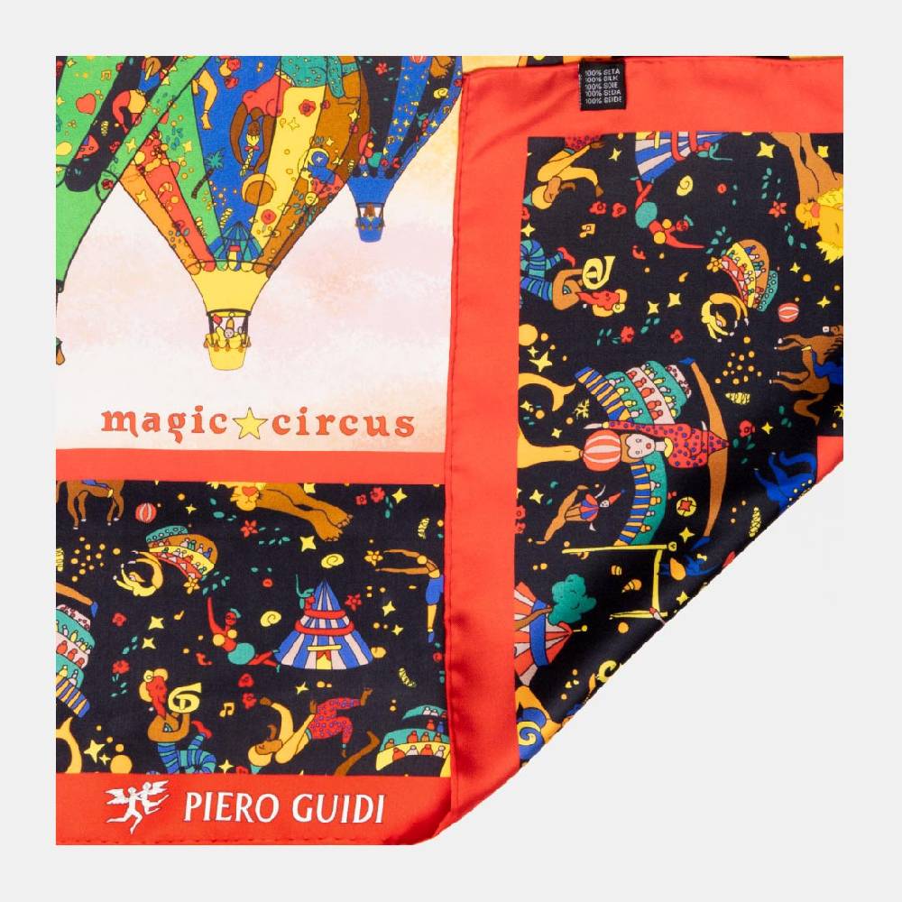 Piero Guidi PIERO GUIDI SILK SCARF "Le Mongolfiere"/ FOULARD IN SETA "Le Mongolfiere"" Novità