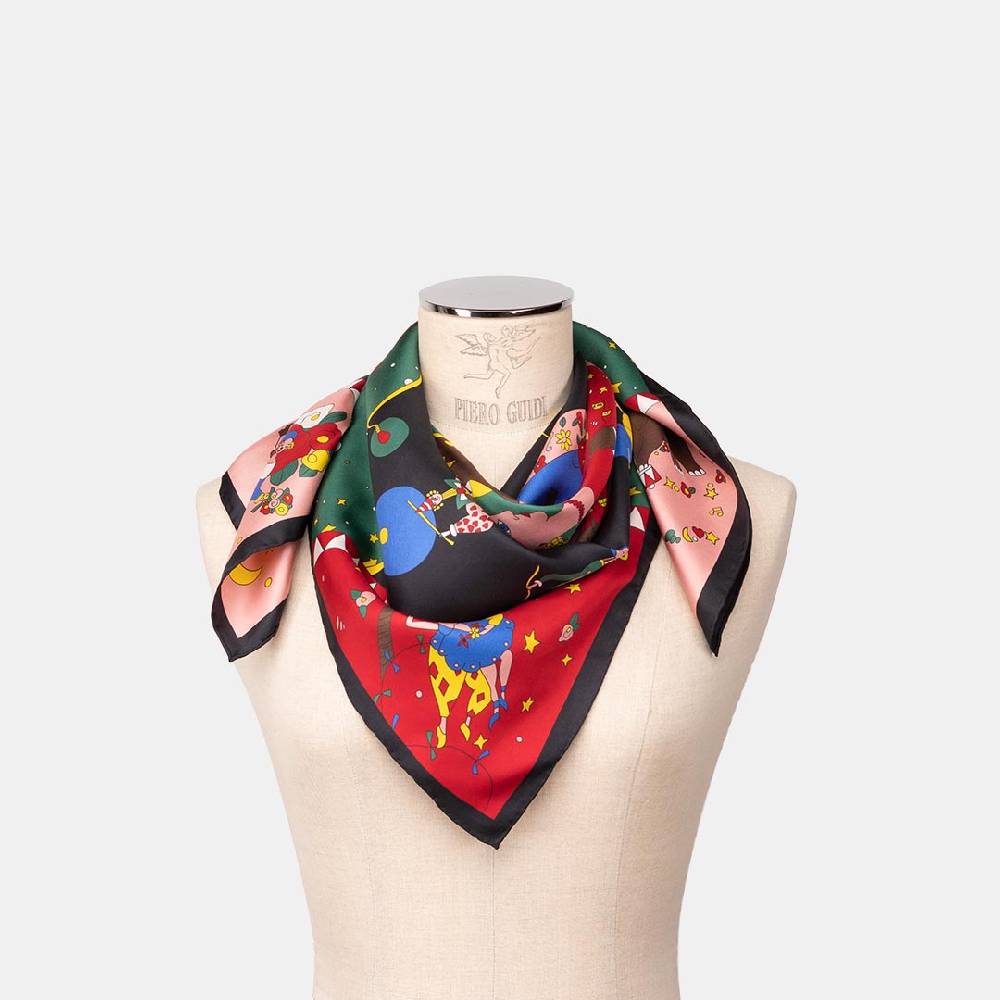 Piero Guidi PIERO GUIDI SILK SCARF "Charlotte"/ FOULARD IN SETA "Charlotte" Sconto