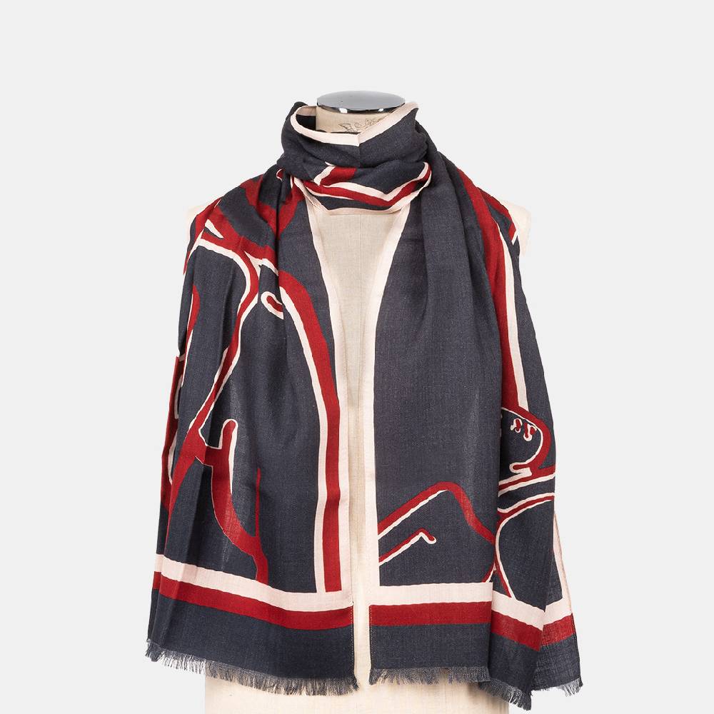 Piero Guidi PIERO GUIDI WOOL & SILK SCARF "I have an Angel"/ FOULARD IN LANA E SETA"I have an Angel" Outlet