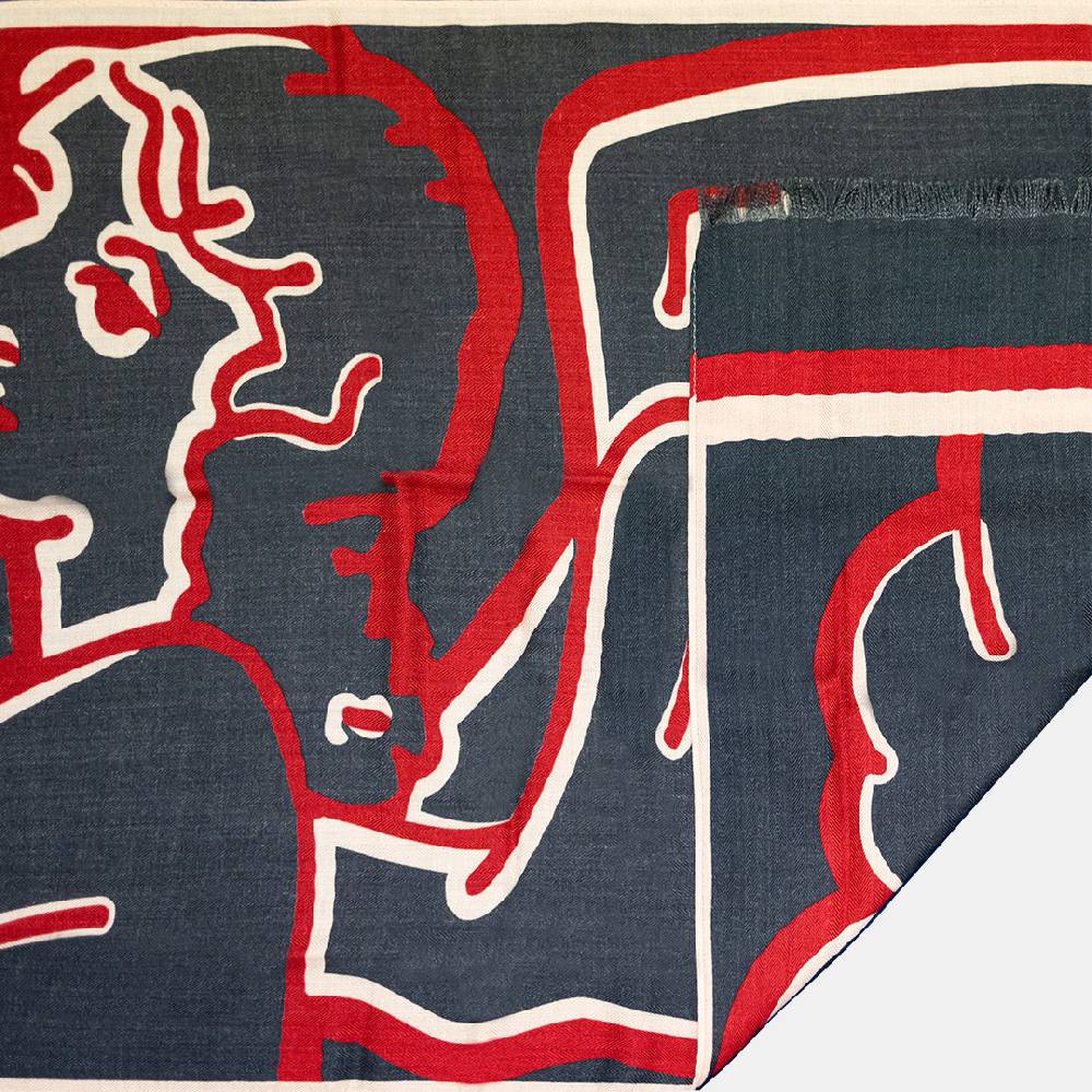 Piero Guidi PIERO GUIDI WOOL & SILK SCARF "I have an Angel"/ FOULARD IN LANA E SETA"I have an Angel" Outlet