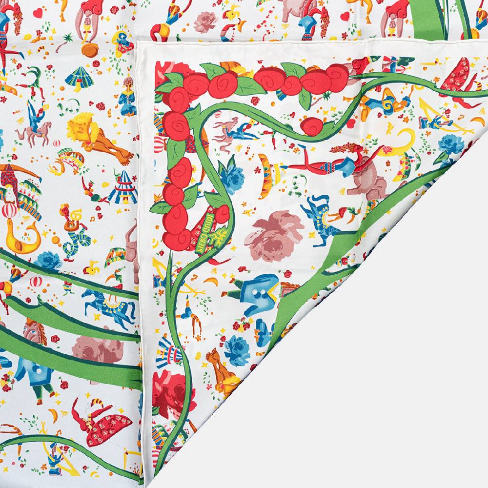 Piero Guidi PIERO GUIDI SILK SCARF "Flower"/ FOULARD IN SETA "Flower" In Vendita