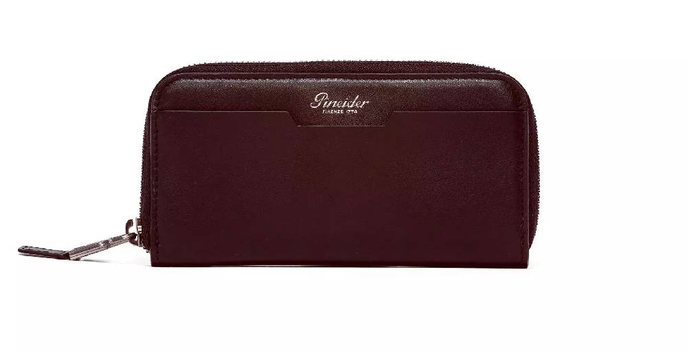 Pineider Astuccio con zip in Metro Smooth Vendita Calda