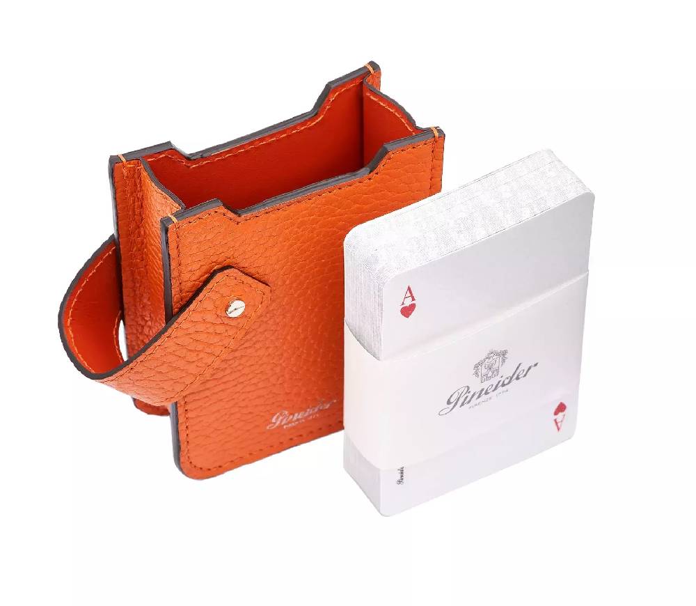 Pineider Astuccio con Carte da gioco in Bottalato Saldi