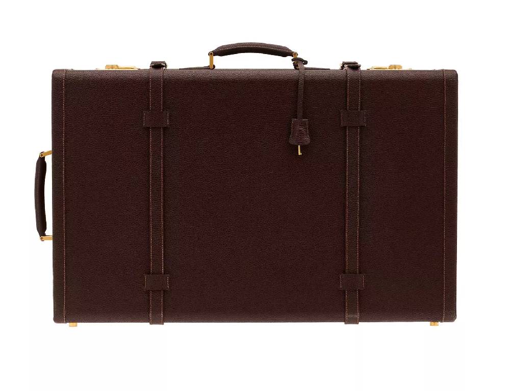 Pineider Passion Suitcase Big Grained In Linea