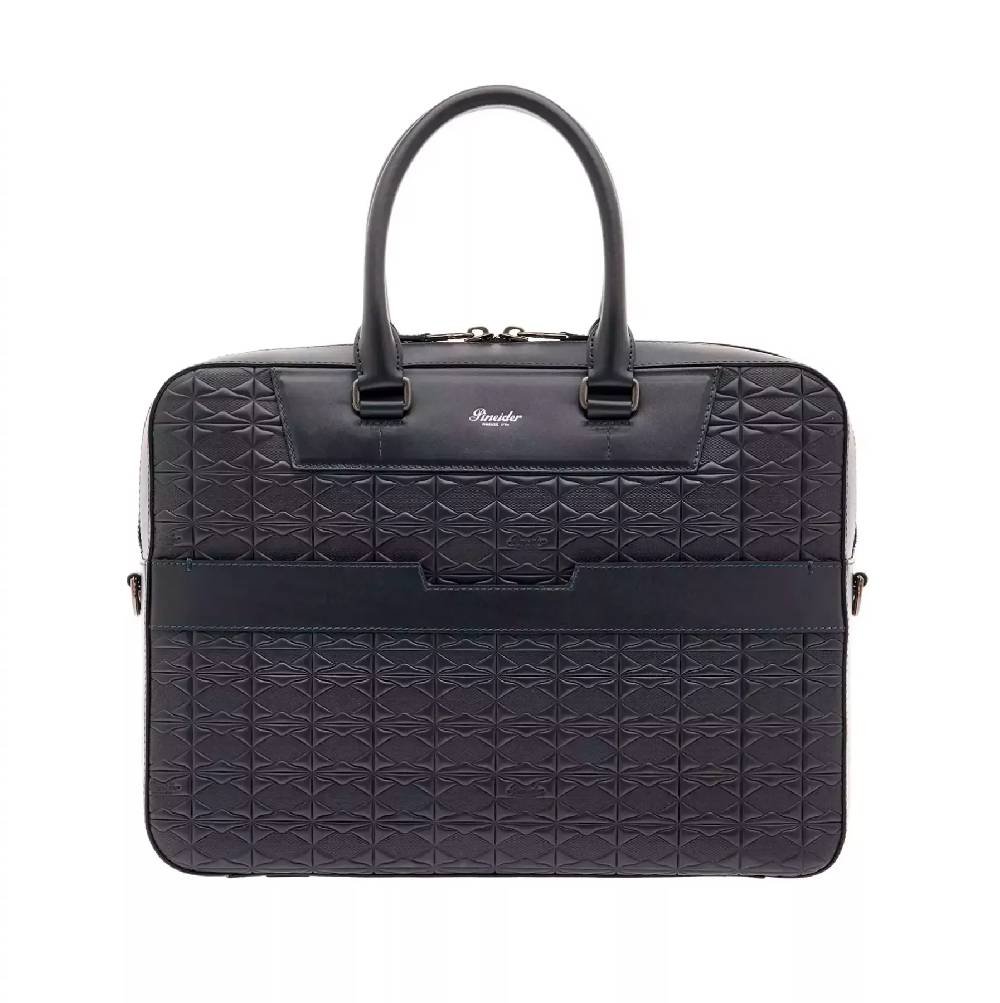 Pineider Tailored Briefcase in Embossed Empress Negozi Online