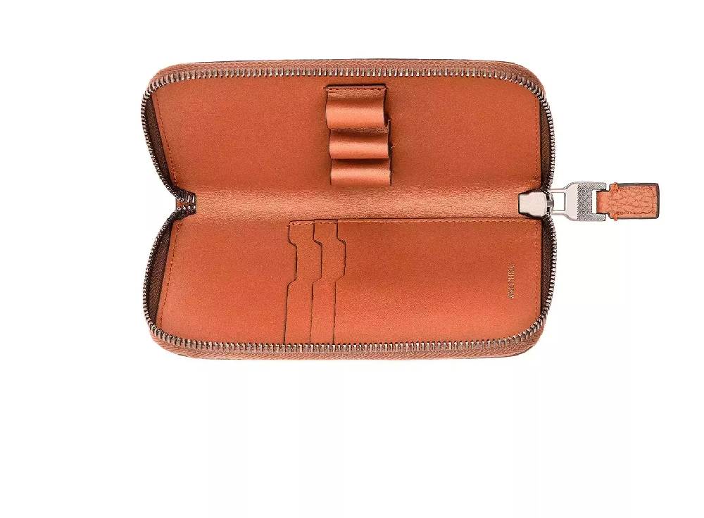Pineider Astuccio portamatite con zip in Bottalato Presa