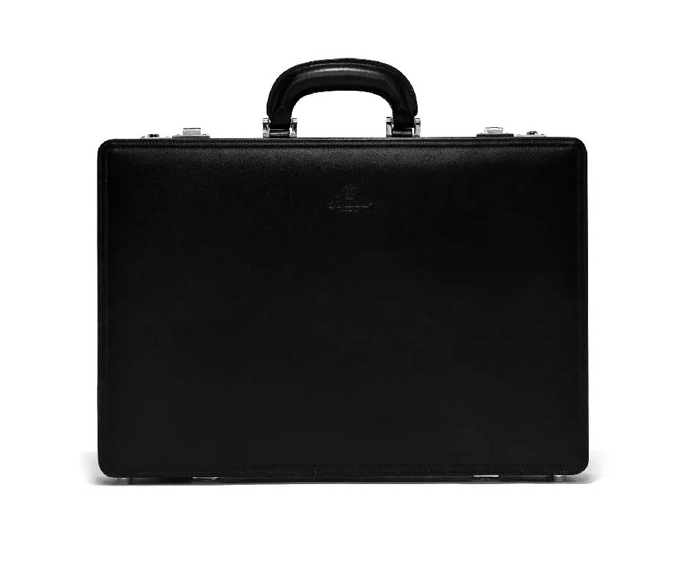 Pineider Bond Briefcase in Metro Smooth Qualità