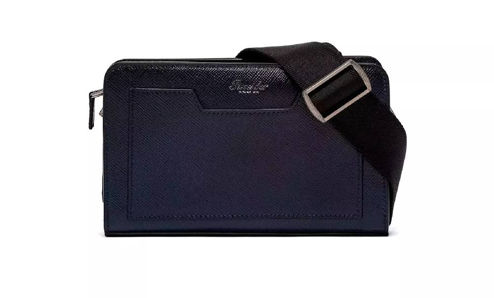 Pineider Odette Crossbody in Mini Franzi In Linea