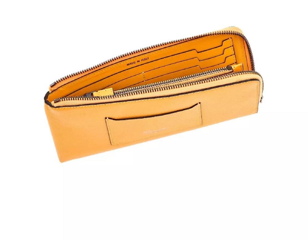 Pineider Portafoglio con zip in Mini Franzi In Vendita