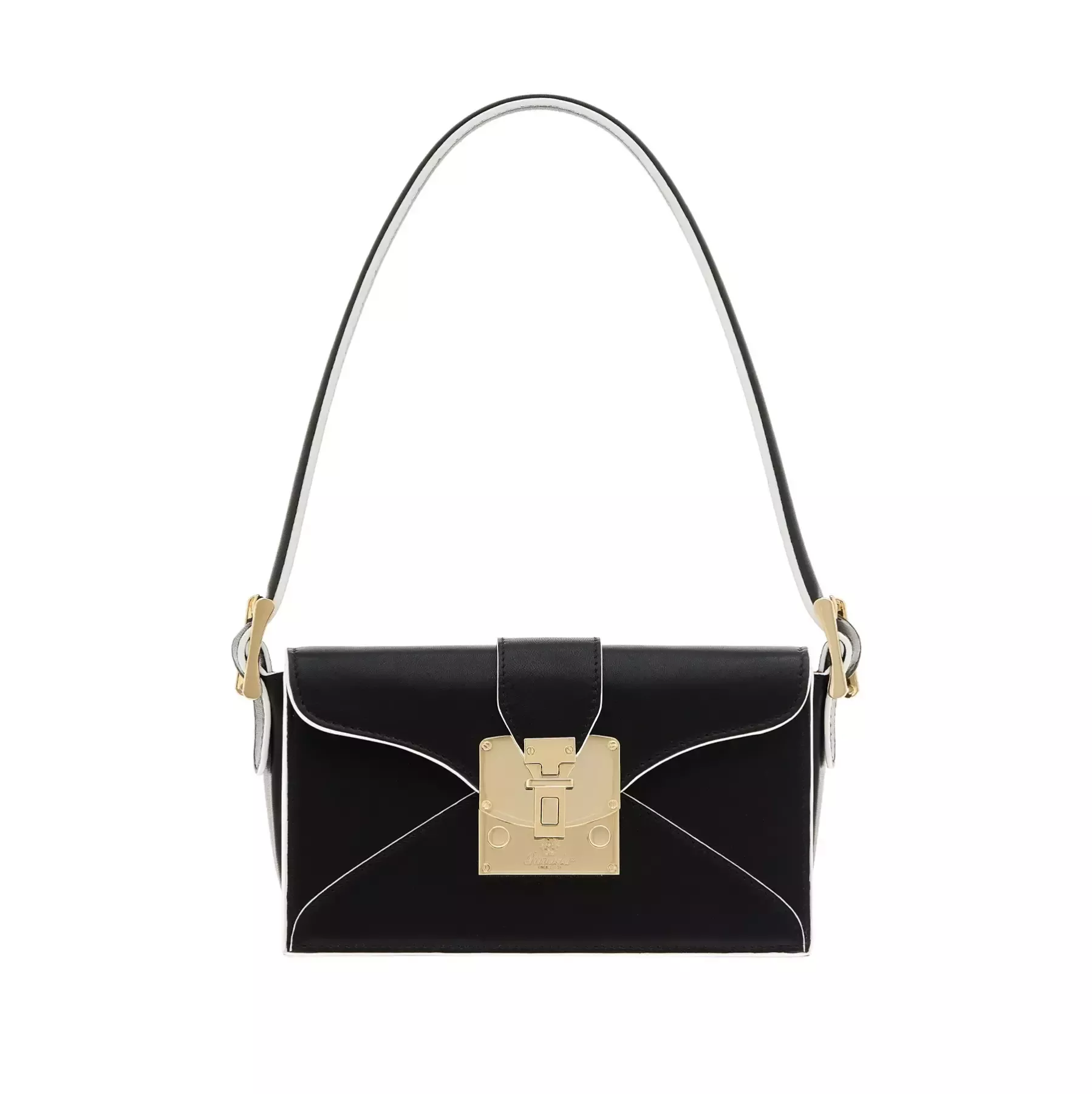 Pineider Borsa Envelope in Pelle Liscia In Saldo