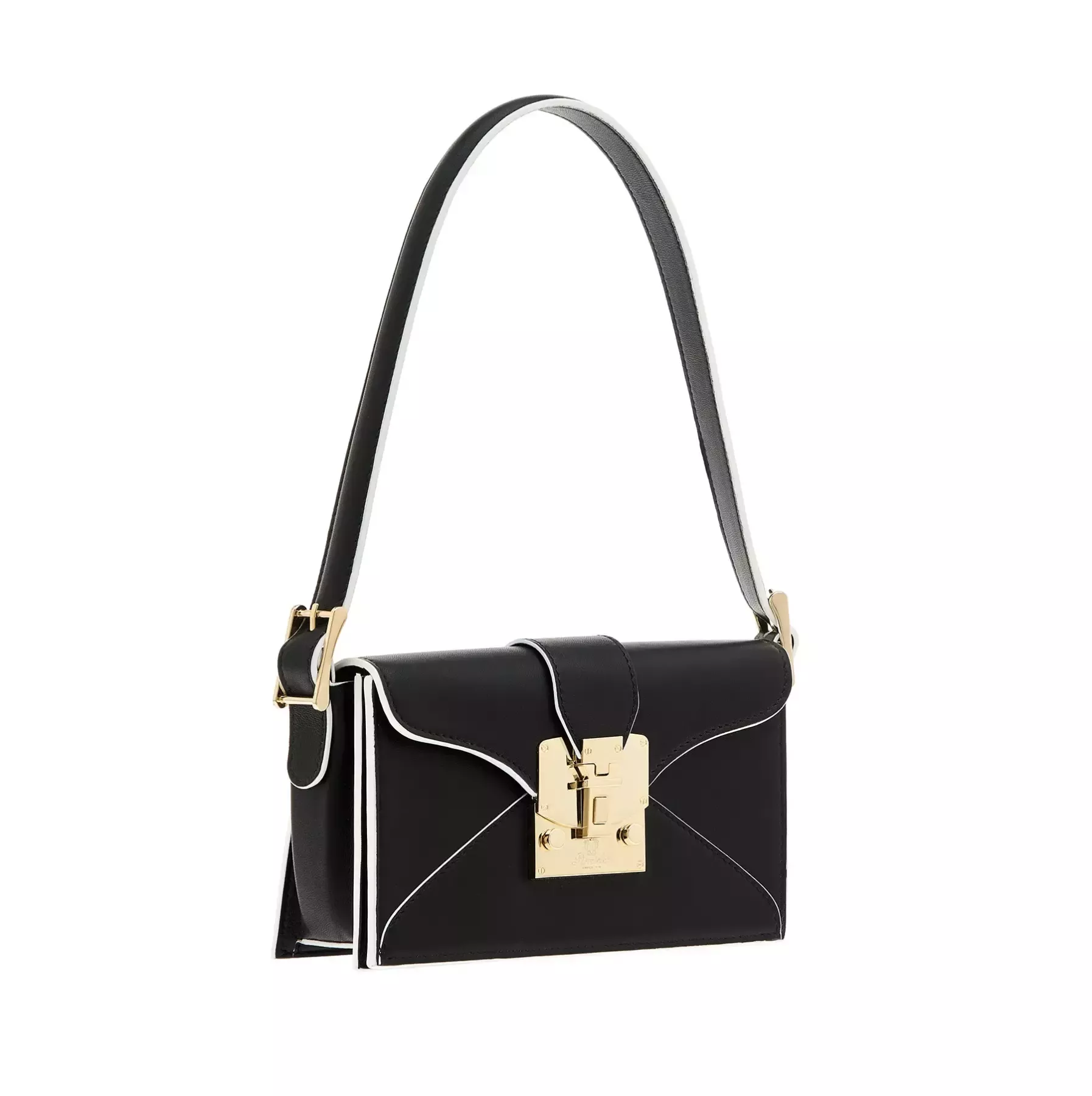 Pineider Borsa Envelope in Pelle Liscia In Saldo