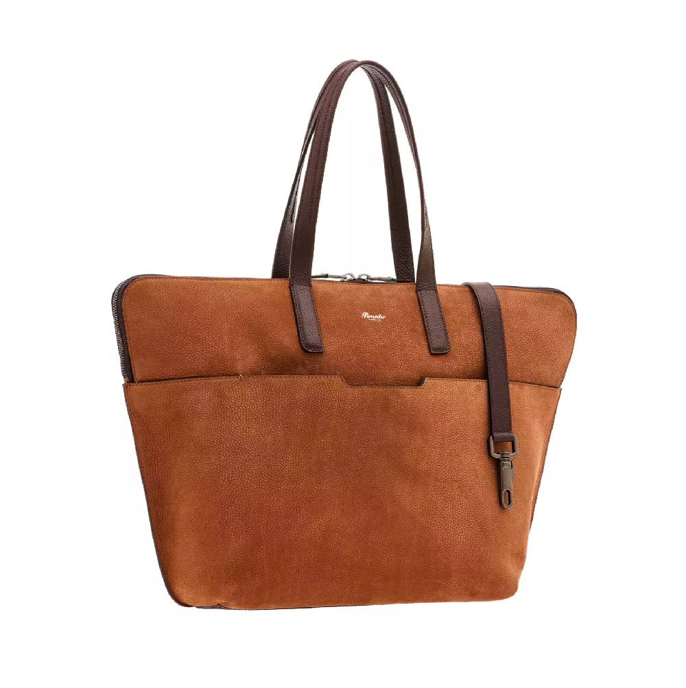 Pineider Saddle Tote Bag in Nabuk Italia