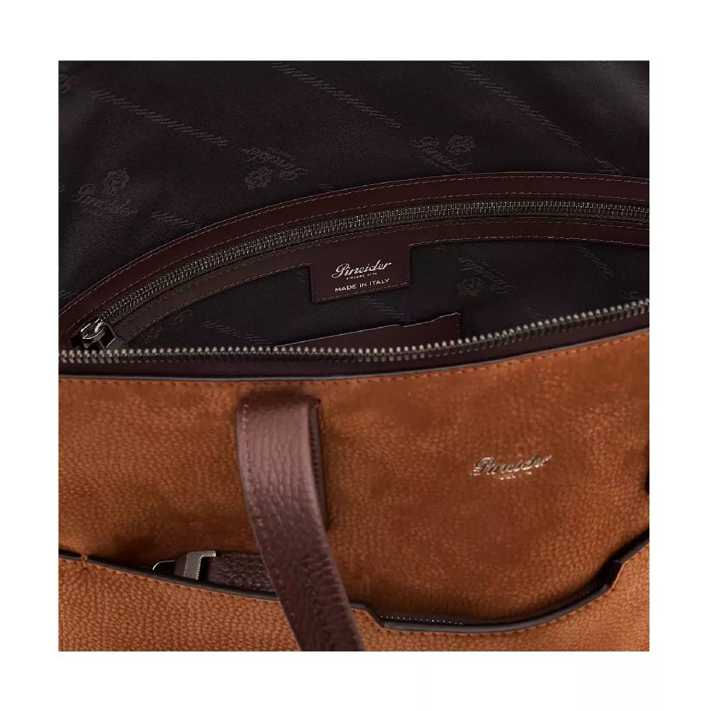 Pineider Saddle Tote Bag in Nabuk Italia