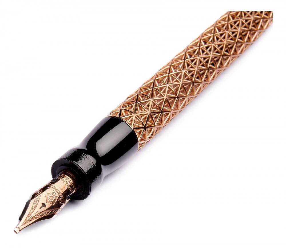 Pineider Penna Stilografica Psycho- Pennino in Oro 14KT Qualità Garantita