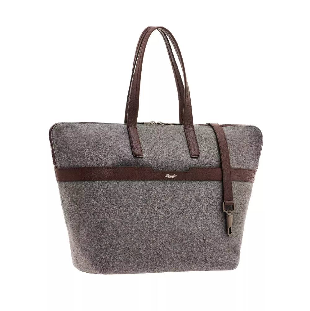 Pineider Saddle Tote Bag in Wool Presa