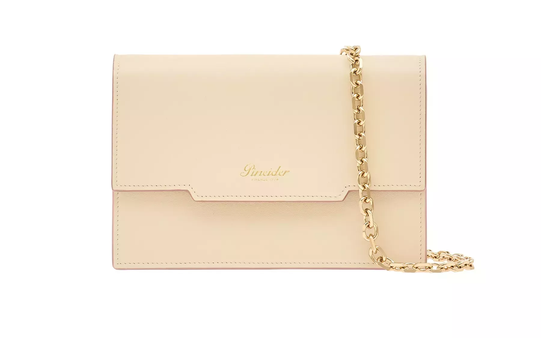 Pineider Flap Shoulder Bag in Metro Smooth Economico