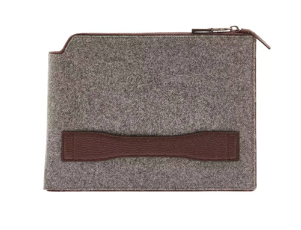 Pineider Pouch Medium in Wool Consegna Veloce