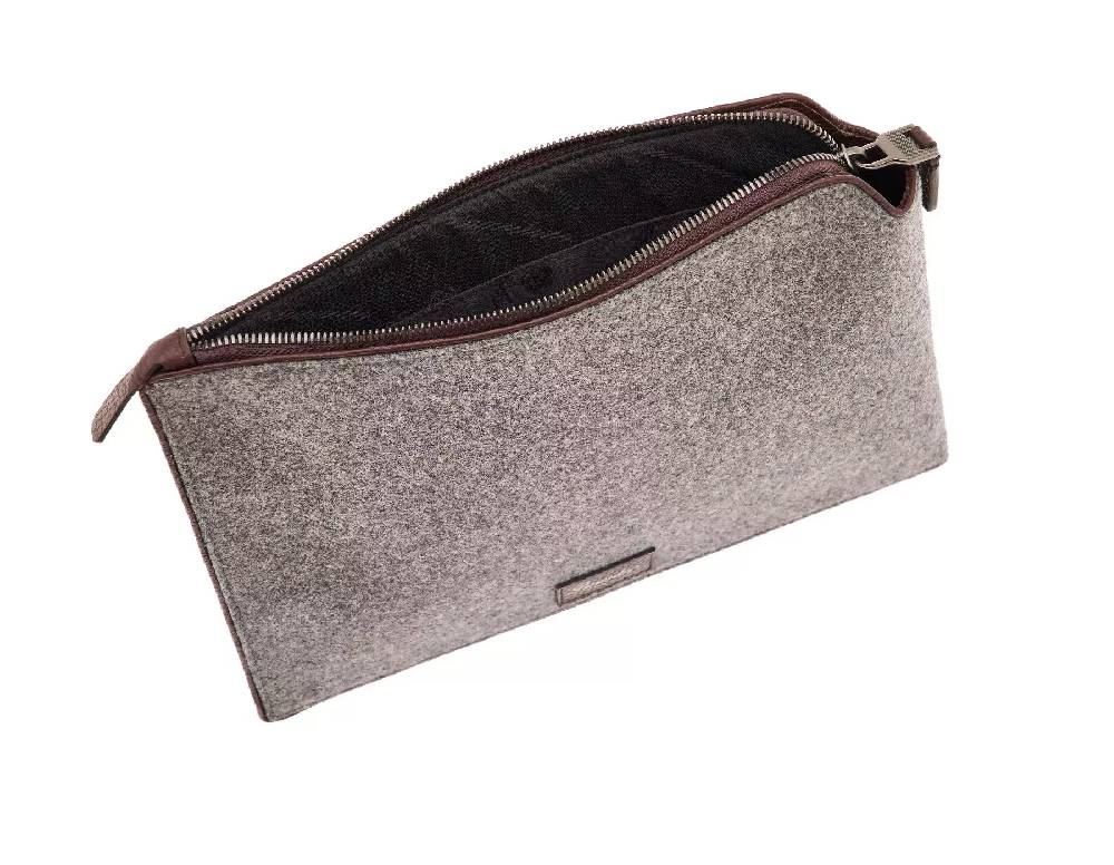 Pineider Pouch Medium in Wool Consegna Veloce