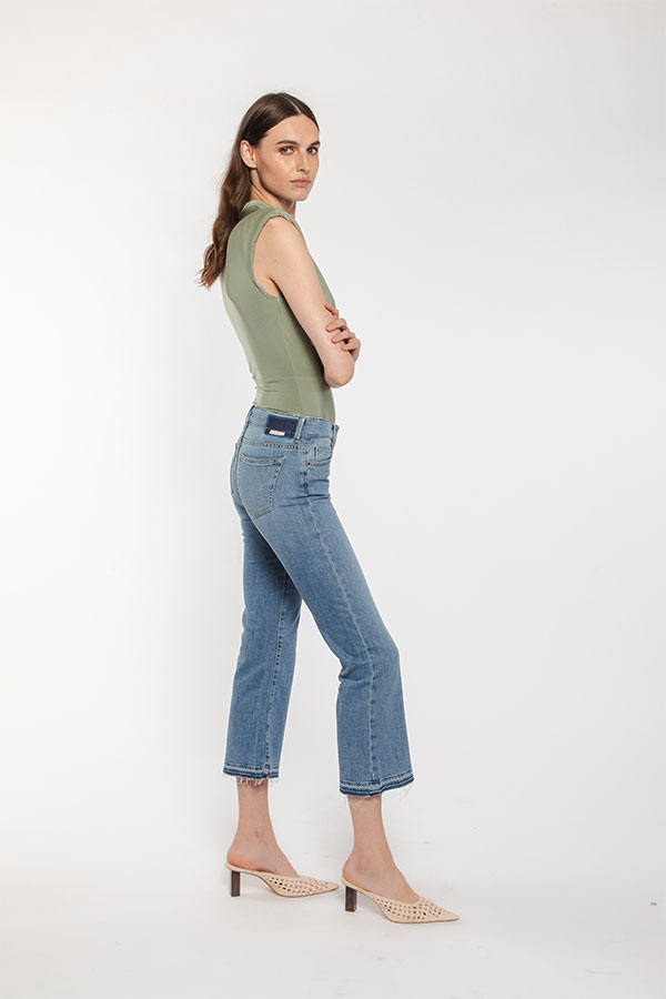 PS. Don't Forget Me SHARON LOW RISE FLARE CROPPED FIT Presa