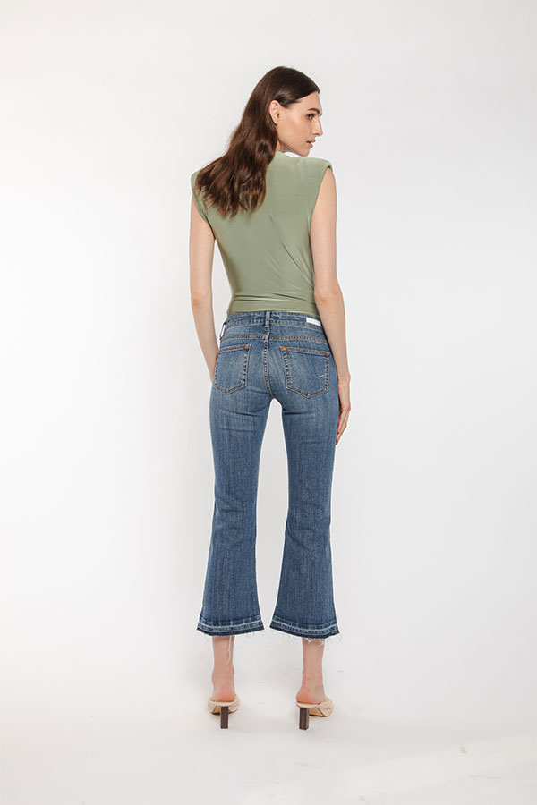 PS. Don't Forget Me SHARON LOW RISE FLARE CROPPED FIT Presa