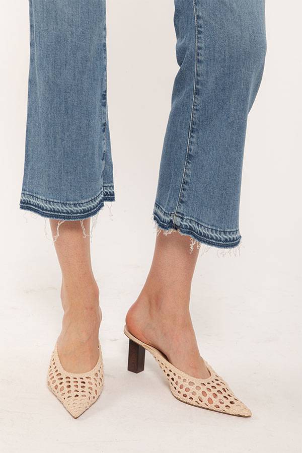 PS. Don't Forget Me SHARON LOW RISE FLARE CROPPED FIT Sconto