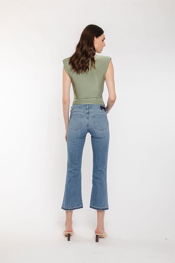 PS. Don't Forget Me SHARON LOW RISE FLARE CROPPED FIT Sconto