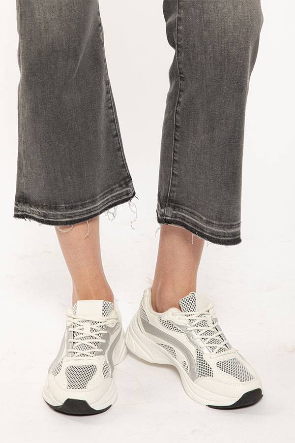 PS. Don't Forget Me SHARON LOW RISE FLARE CROPPED FIT Offerta