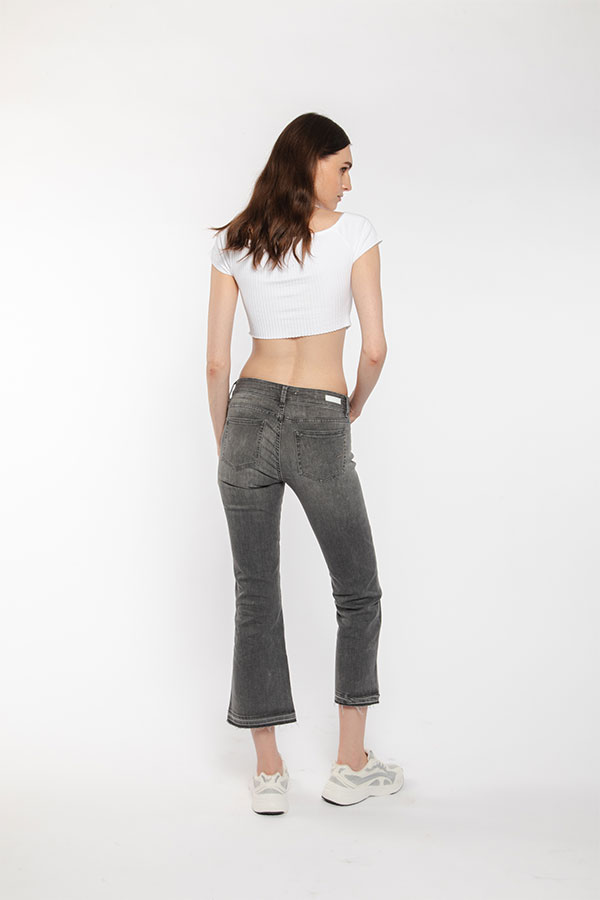 PS. Don't Forget Me SHARON LOW RISE FLARE CROPPED FIT Offerta