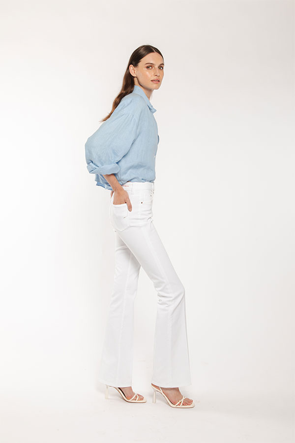 PS. Don't Forget Me MONICA HIGH RISE BELL BOTTOM FIT In Vendita