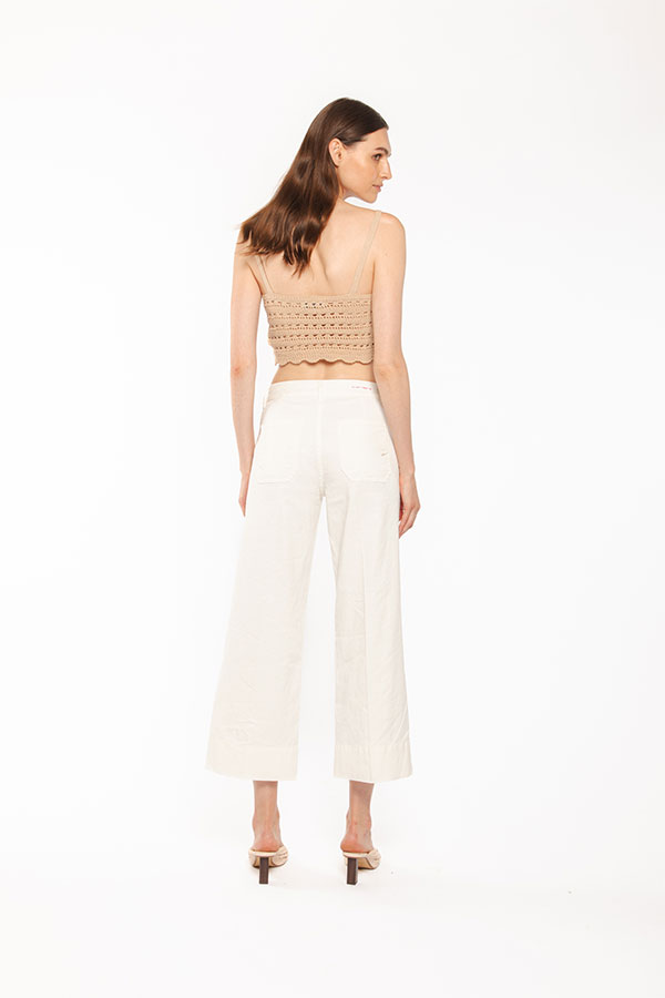 PS. Don't Forget Me EVA MID RISE PALAZZO CROPPED FIT Vendite Flash