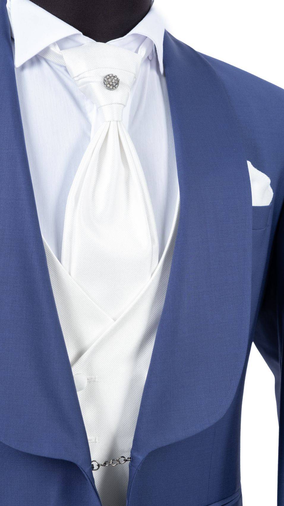 Baggi Abito blu marine da sposo con collo a scialle 50% di sconto per tempo limitato