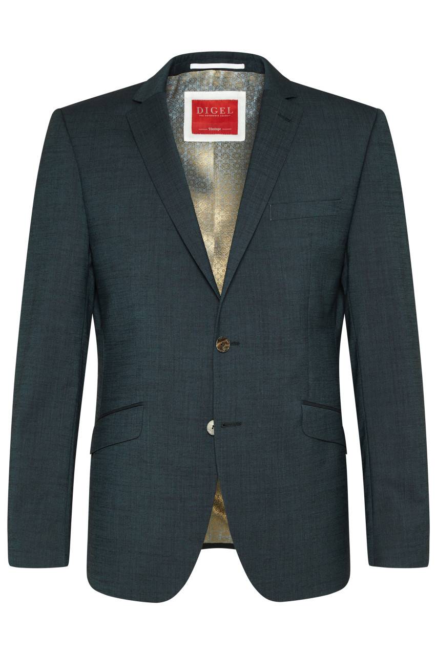 Digel Abito elegante verde scuro digel slim fit con gilet In Vendita