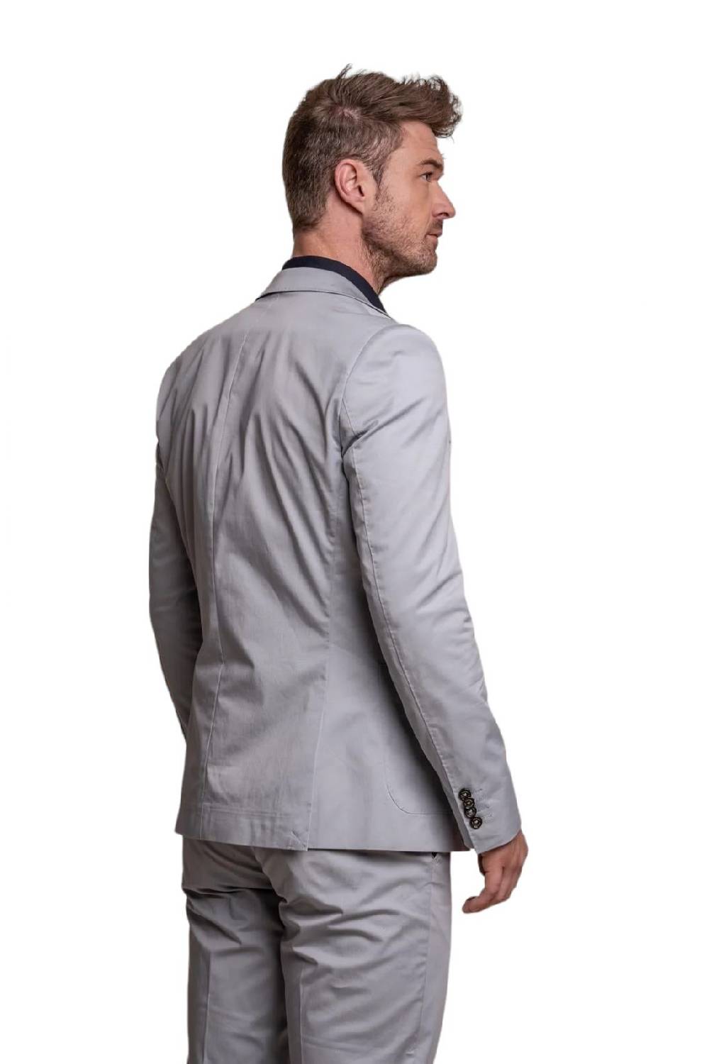 House of Cavani Abito grigio chiaro cavani in cotone stretch sfoderato Saldi Di Fabbrica