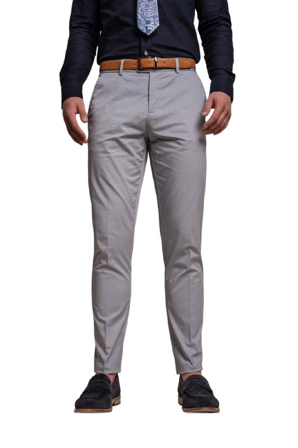 House of Cavani Abito grigio chiaro cavani in cotone stretch sfoderato Saldi Di Fabbrica