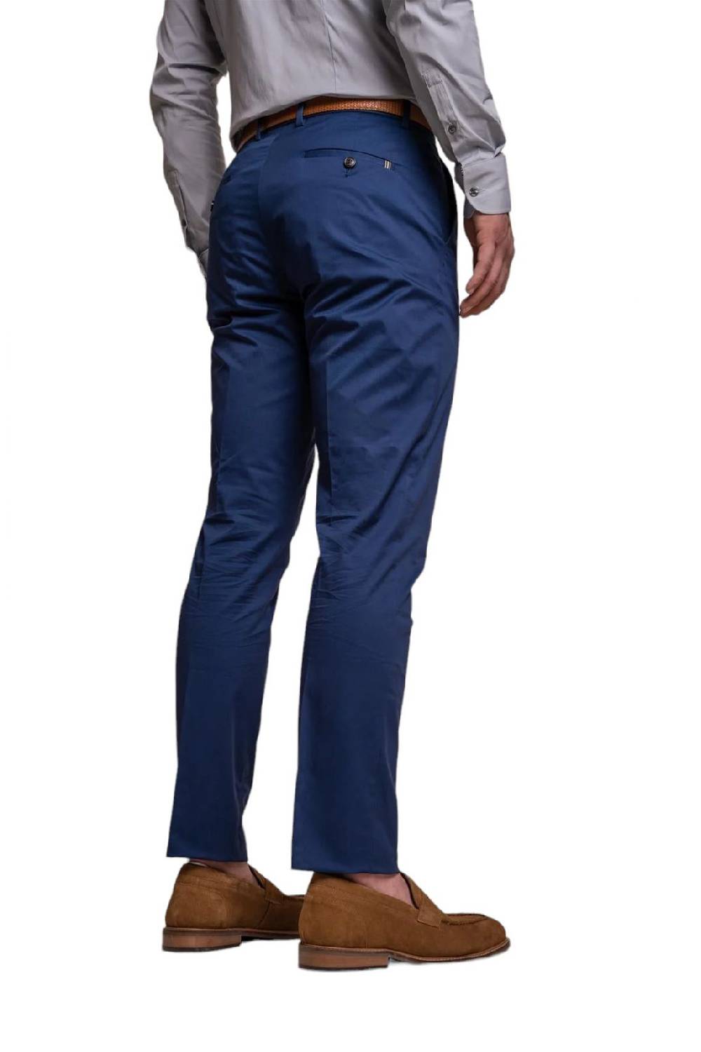 House of Cavani Abito blu elettrico cavani in cotone stretch sfoderato Vendite Flash