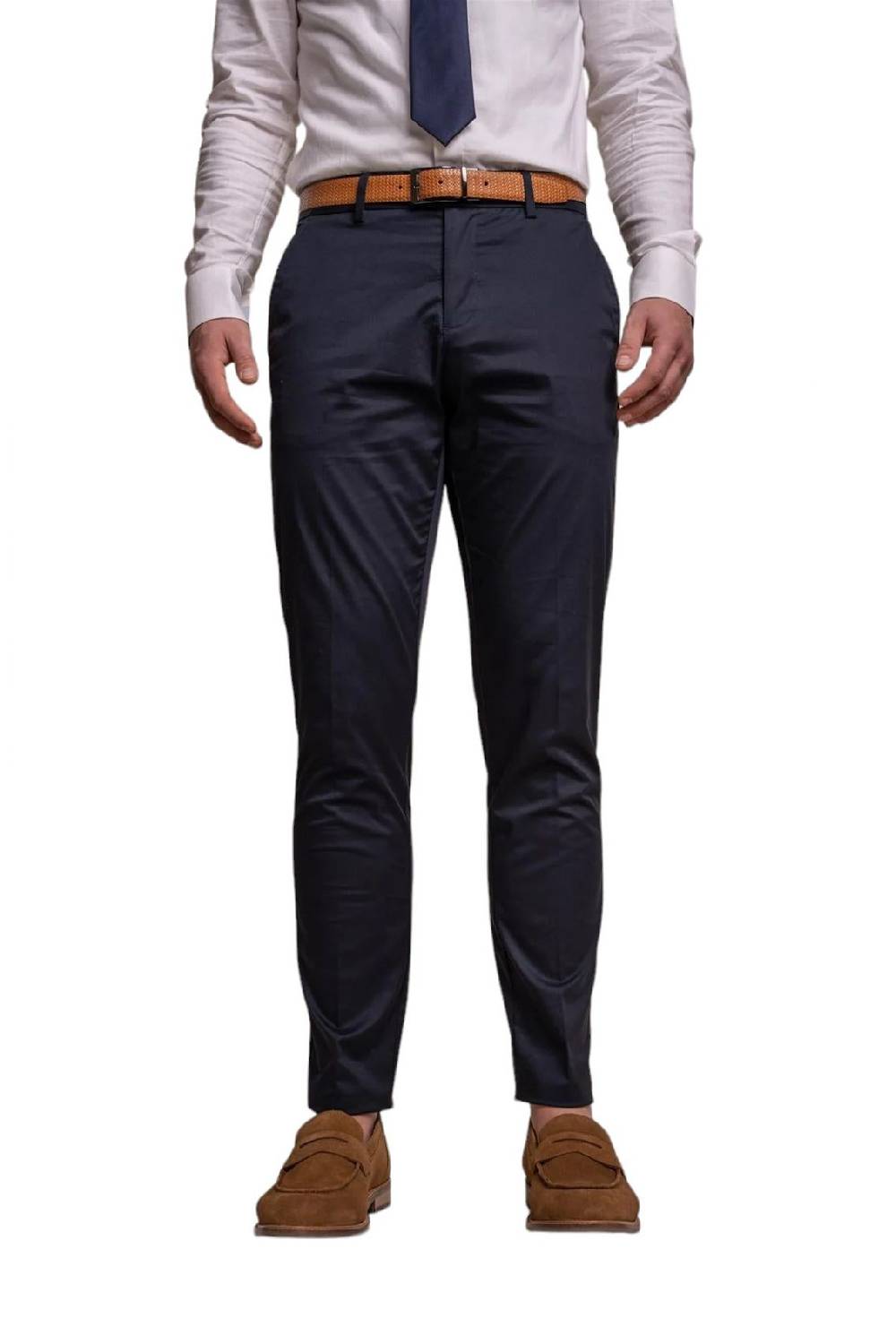 House of Cavani Abito blu navy cavani in cotone stretch sfoderato Negozio