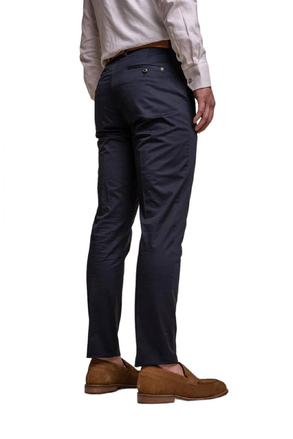 House of Cavani Abito blu navy cavani in cotone stretch sfoderato Negozio